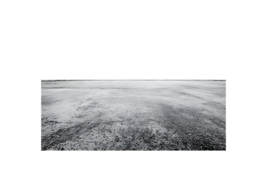 Empty concrete floor with white wall background in black and white