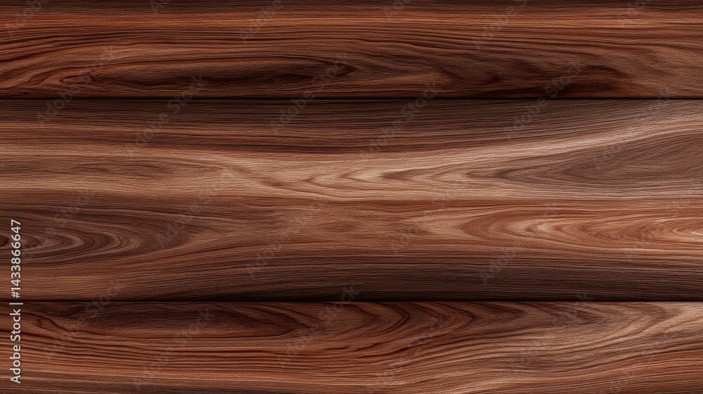 Aufkleber rich dark brown wooden background with smooth texture and natural grain patterns, perfect for design