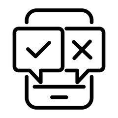 Survey thin line icons