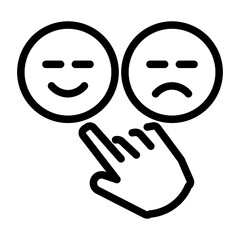 Survey thin line icons