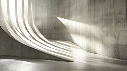 Abstract Concrete Interior Design.