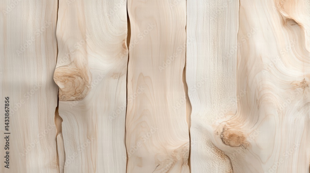 Aufkleber soft edged wooden background featuring pale birch wood with natural grain patterns, creating serene 