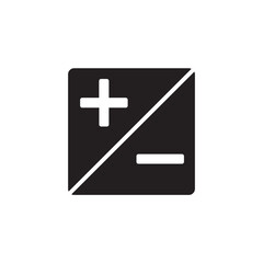 Fototapeta premium zoom in and zoom out symbol glyph