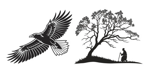  clean yet bold silhouette, perfect for spiritual and mystical projects