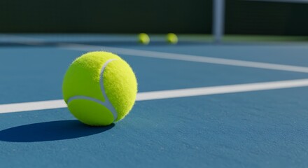 tennis ball on the court