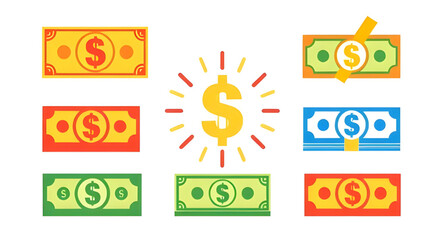 money icon, Dollar icon 