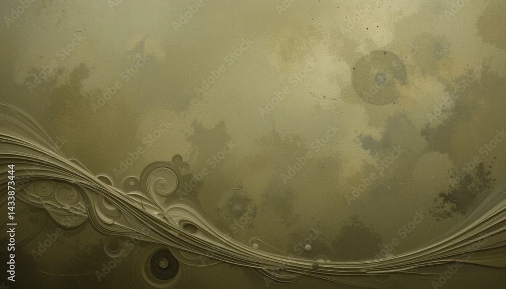 Poster abstract art exploration unknown location digital artwork atmospheric environment aerial view concep
