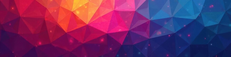 Obraz premium Sharp angled triangle mosaic backdrop, abstract design, abstract, colorful