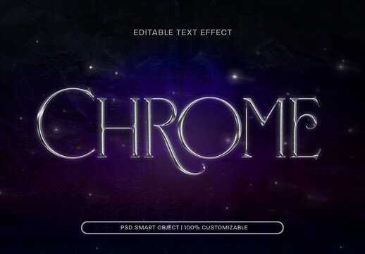 Chrome Text Effect