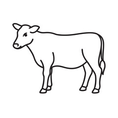Aberdeen Angus Cow Outline Black Silhouette