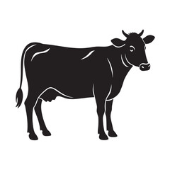 Guernsey Cow Outline Silhouette Vector Design