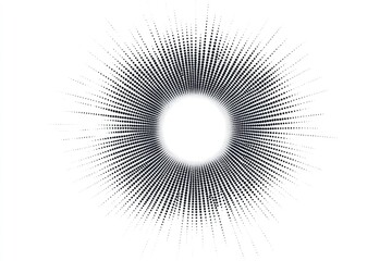 Abstract circular design with radiating lines creating a sunburst effect.  Central area is blank