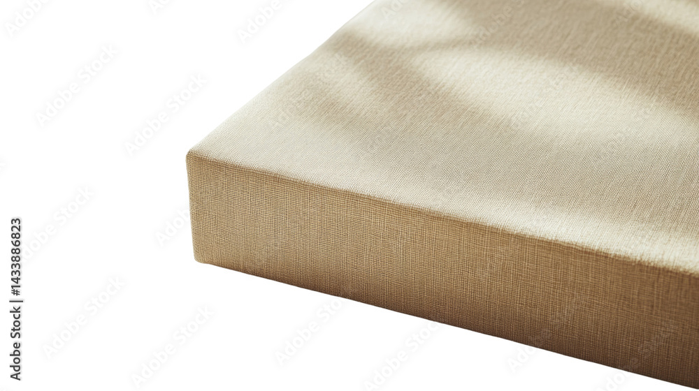 Aufkleber textured surface with light and shadow, beige color, isolated on a clean background, perfect for pre