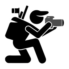 black photographer icon