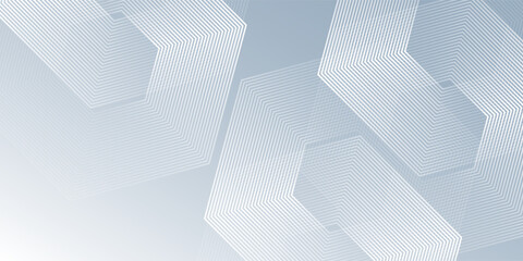 White abstract background with dynamic wavy hexagon texture. suitable for wallpaper abstract modern design simple