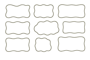 Icon set featuring diverse shapes and outlines for graphic design and illustration projects