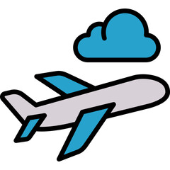 Takeoff lineal color icon