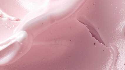 background with strawberry ice cream texture