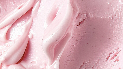 background with strawberry ice cream texture