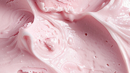 background with strawberry ice cream texture