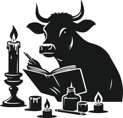 Cow vector silhouette