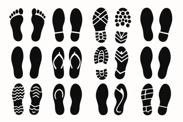Variety of footwear silhouettes showcasing diverse styles and designs for various activities