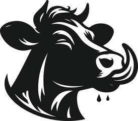 Cow vector silhouette