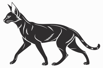 serval sihouette black vector