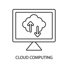cloud computing icons  symbol vector elements for infographic web
