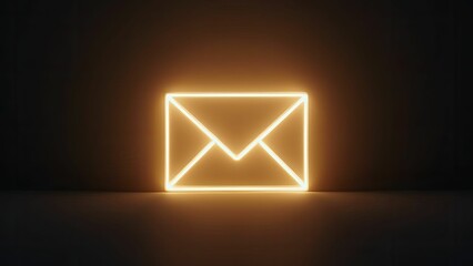 Glowing Envelope in Darkness
