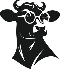 Cow vector silhouette