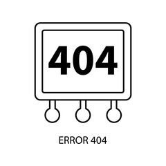 error 404 icons  symbol vector elements for infographic web