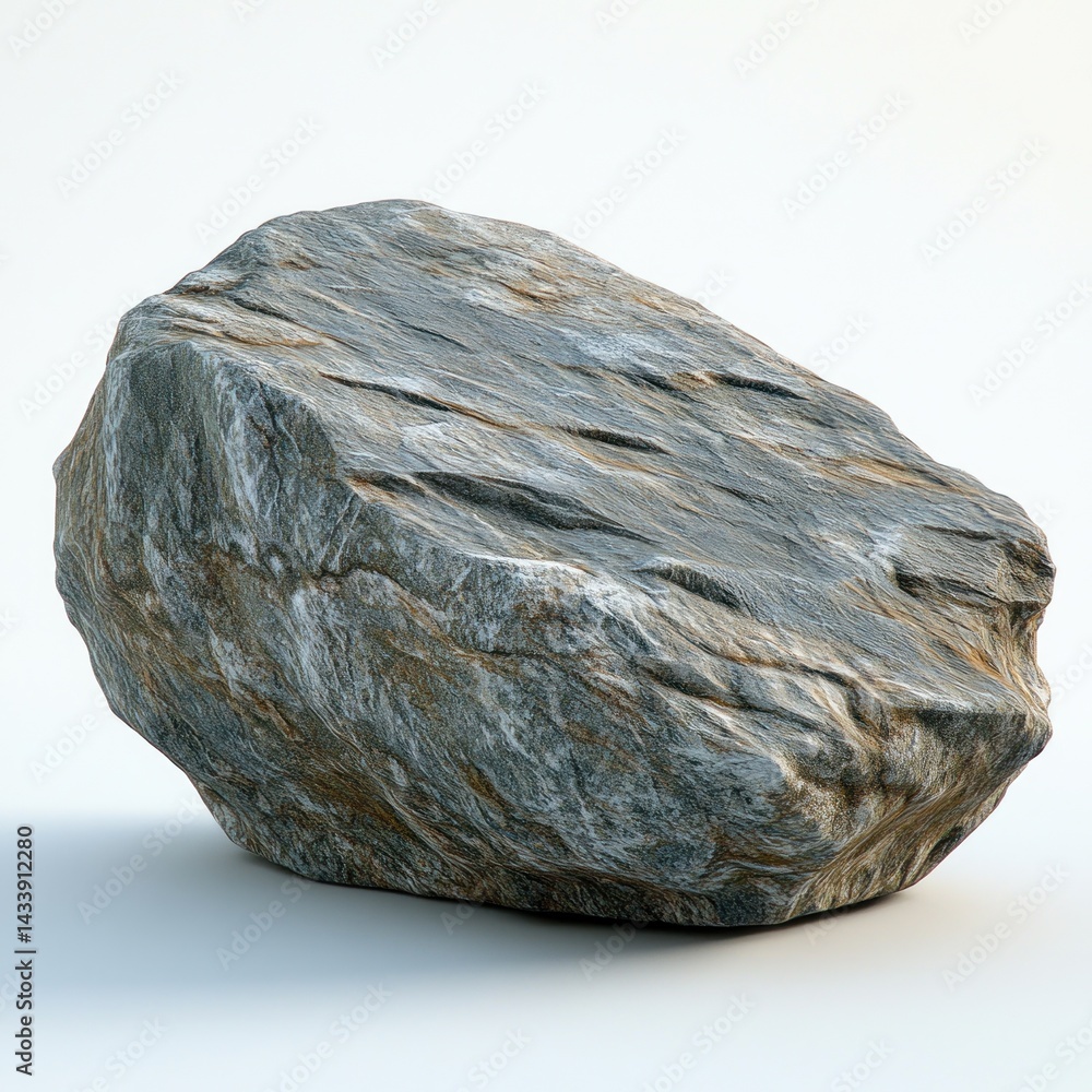Poster realistic textured rock with natural color variations suitable for background or landscaping project