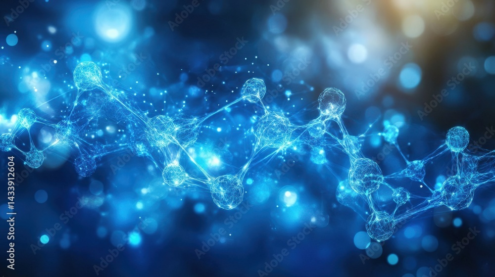 Poster abstract representation of molecular structure