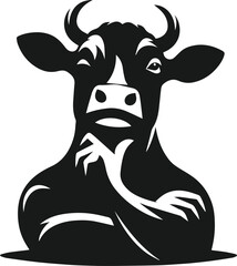Cow vector silhouette