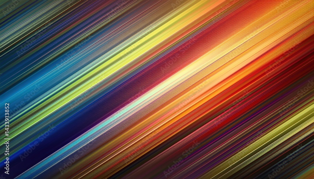 Poster dynamic colorful motion abstract art digital canvas vibrant lines modern aesthetic top-down perspect
