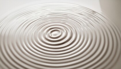 Obraz premium Rippling water surface reflection indoor setting image of circles minimalist environment top-down view concept of calmness