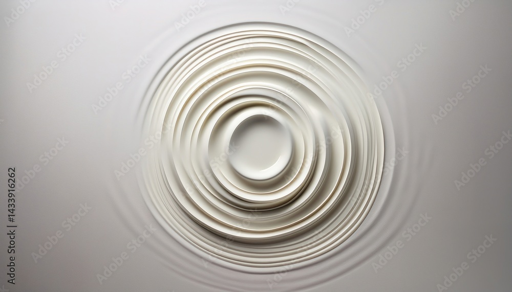 Poster water ripple effect demonstration science lab abstract visuals minimalist environment close-up view 