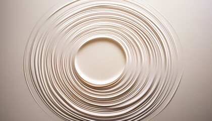 Obraz premium Captivating water ripple effect demonstration studio digital art minimalist close-up visual aesthetics