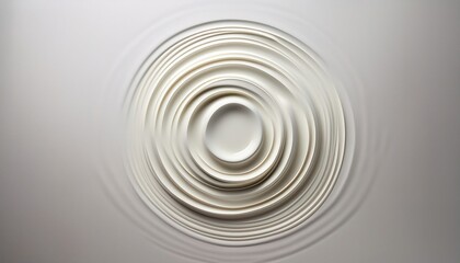 Fototapeta premium Creating ripples water interaction indoor setting abstract photography minimalist aesthetic top-down perspective fluid dynamics exploration