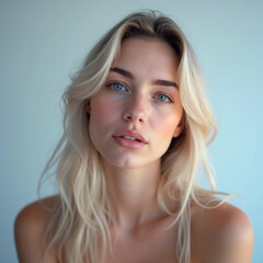 Naklejka premium portrait of a sensual blonde