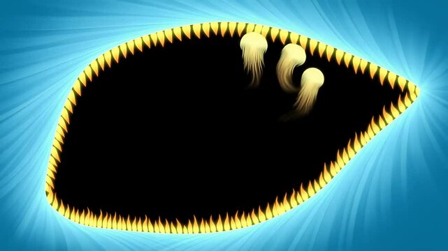  Living flames in abyssal blue