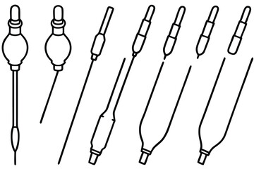 Central line cathete medical training Line art