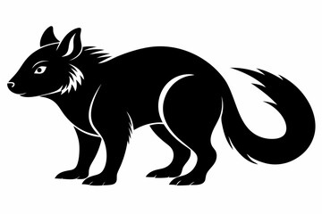 zorilla sihouette black vector
