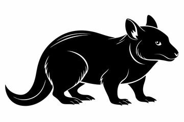 zorilla sihouette black vector © mst