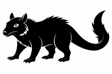 zorilla sihouette black vector © mst