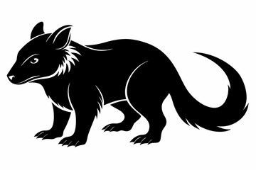 zorilla sihouette black vector © mst