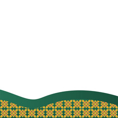 Footer Colorful Islamic Pattern