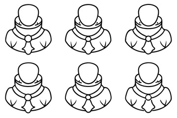 Cervical Collars Orthopedic Aid Line Art