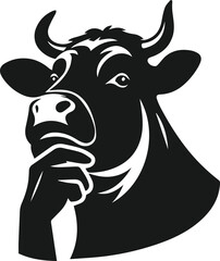 Cow vector silhouette